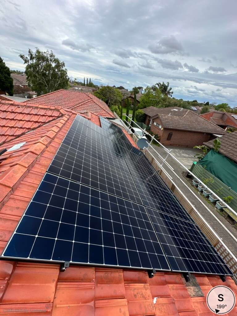 Solar panels keysborough on a terracotta roof